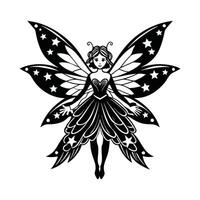 Glittering Nebula Fairy Dance vector