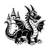 Majestic Dragons Clipart Bundle vector
