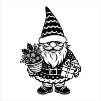 Cute Gnomes Winter Wonderland vector