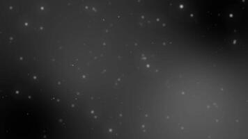 Grey sparkles in the black sky video