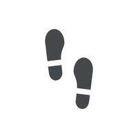 illustration of a flat design with shoe prints. vector