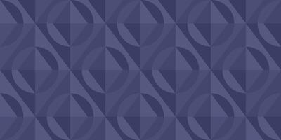 Modern monochromatic geometric pattern with tessellated circles and diamonds in various blue shades. Ideal for wallpapers, textiles, packaging, web backgrounds, or contemporary design projects. vector