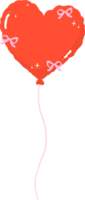 Coquette Birthday Heart Shape Balloon with Bow png