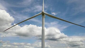 View of a decommissioned wind power tower video