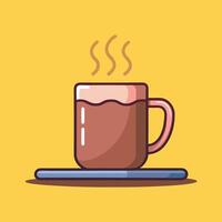 Cappuccino Cup with a Modern Art Style vector