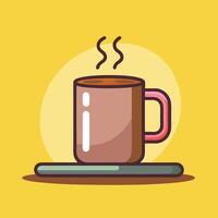 Simple Coffee Cup with a Relaxing Look vector