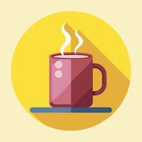 Cartoon Coffee Cup with a Friendly Face vector