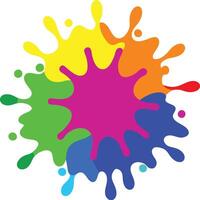Abstract Holi Festival Colorful Paint Splash vector