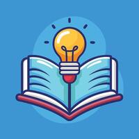 Educational Knowledge Growth Open Book vector