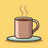 Happy Coffee Mug with a Fun Expression vector