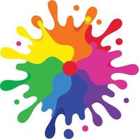 Holi Color Art illustration Design vector