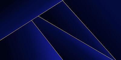 Modern premium blue background banner design with gold lines. Overlapping layers with paper effect on geometric textured background. eps10 vector