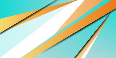 Artificial intelligence technology background. green and orange digital technology. eps10 vector