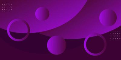 Modern purple geometric business banner design. Creative banner design with wave shape and lines as template. vector