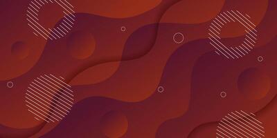 Abstract 3D purple and orange gradient background with overlapping wave design with shadow effect decoration. Paper cut style concept, minimal modern graphic design element for web banner. eps10 vector