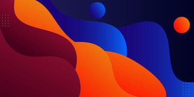 abstract simple minimal blue, orange and red gradient wavy light background design. eps10 vector
