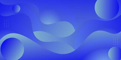 Abstract blue gradient wave background with simple shape elements. Colorful blue design. Elegant concept vector
