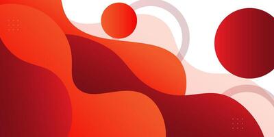 Simple abstract 3D background with colorful orange and red wave pattern design. Eps10 vector