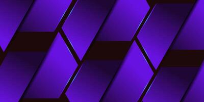 Abstract futuristic 3D background with dark purple background Cool light and shadow pattern. Eps10 vector