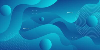 Modern blue dynamic wave pattern background design in 3D textured style with blue color. Eps10 vector
