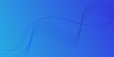 Blue gradient background wallpaper with curved lines for background or presentation. eps10 vector
