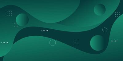 Abstract geometric background with dark green color design. Green wave pattern element. Eps10 vector