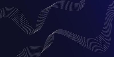 Blue gradient background wallpaper with white curved lines for background or presentation. eps10 vector