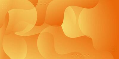 Abstract colorful wave soft orange 3D background. Wave fluid shape pattern design vector