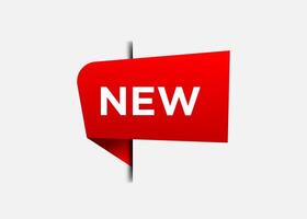 New label, graphic design template vector