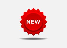 Modern new label, design template vector