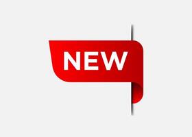 Simple and clean new label design vector