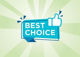 Label design related to best choice vector