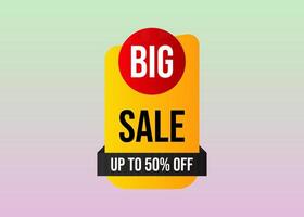 Simple and stand up Big Sale design vector