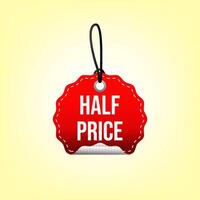 Label design related to half price vector