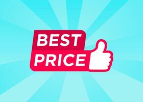 Best price label design, modern style vector