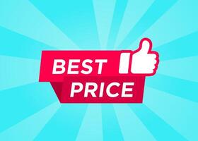 Best price label graphic design template vector