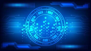 HUD Abstract Tech Background Futuristic Circuit Board Design Abstract mesh line, Blue Abstract Tech Background vector