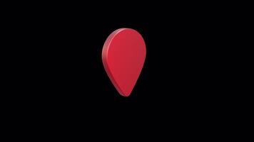 Seamless 3D Location Pin Animation - Ideal for GPS and Travel Projects video
