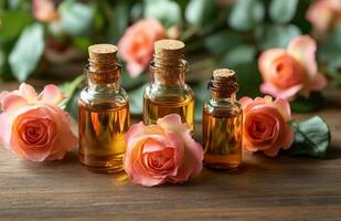 Essential oils for skin care photo
