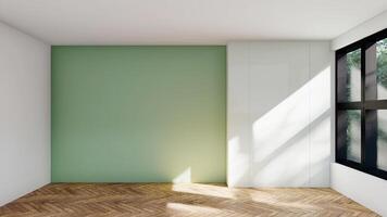 font empty interior room space shadow wall background mock up architecture sunlight. photo