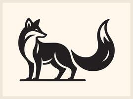 Fox Silhouette Perfect for Wildlife and Forest Designs vector