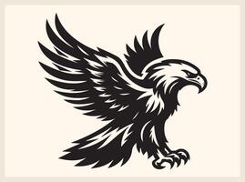 Black Eagle Silhouette for Stunning Visual Projects vector