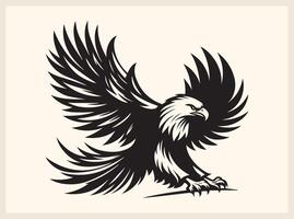 Iconic Eagle Silhouette for Print and Digital Art vector