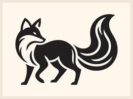 Bold Fox Silhouette for Rustic and Woodland Themes vector