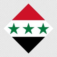 Syria rhombus flag. illustration. vector