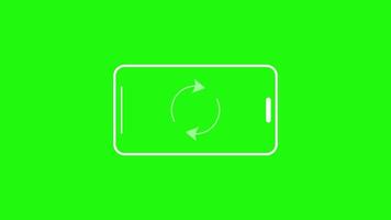 rotate your phone with cellphone animation and green screen video