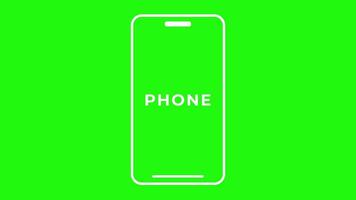 animation rotate your phone with green screen video