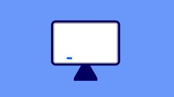 chart with an upward arrow on a computer screen video