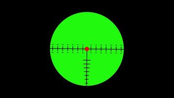 weapon scope with numbers and red focus point video