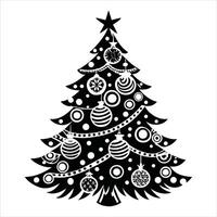 Elegant Christmas Tree Illustration vector